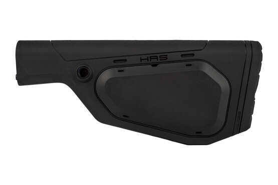 The Hera Arms HRS A2 fixed stock comes with snap on polymer covers